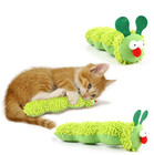 1 Pc Caterpillar Cat Chew Toy With Catnip Silvervine Interactive Kitten Toy