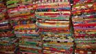 Wholesale Lot Of Reversible Kantha Twin Quilt Indian Vintage Handmade Blanket