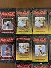 Coca Cola Collectors Trading Cards 11 Packs - 8 Cards Each With Coke Caps Nos