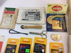    Large Lot Vintage Misc Sewing Machine Parts Attachments Singer Case Needles