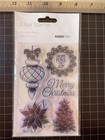 New Kaisercraft Rubber Stamp Clear Cling Christmas Wishes Winter  Free Usa Ship