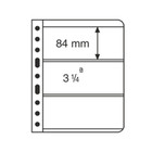 Lighthouse Vario 3c Clear 3-pocket Pages 5 Pack- Transparent Banknote Sheets