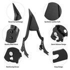 Motorcycle Sissy Bar Detachable Rear Passenger Backrest With Cushion Pad