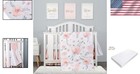 Floral 4-piece Crib Bedding Set For Boys Girls
