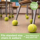 100 Precut Tennis Balls Protect Floors   Reduce Noise For Chairs Desks Walkers