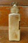 Antique Original Apothecary Glass Bottle W  Stopper Pharmacy Label Under Glass