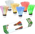 Led Badminton Birdies 4 5 6 Pcs nylon Glow In The Dark Badminton Shuttlecocks   