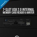 Sabrent 75 In 1 Multi Flash Media Card Reader writer with Power Cord   crw-uinb 