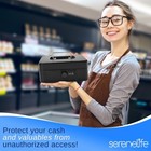 Serenelife 8  Metal Cash Box W  Lock  Cash Safe W  Money Tray   Secure Lock