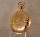 131 Years Old Elgin 13j 14k Gold Filled Box Hinge Hunter Case Great Pocket Watch
