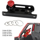 For Jeep Utv Black Quick Release Roll Bar Fire Extinguisher Holder W  8 Clamps
