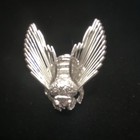 Silver Tone    monet    Metal Bee Brooch Pin With Spread Wing Design