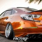 Clear Rgb Led Rear Bumper Reflector Lights For 2018-2022 10th Gen Honda Accord