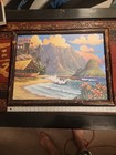Vintage China Hat Kauai Hawaii Listed Artist Michael Van Dorn Original Print