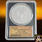 2019 W  1 Silver Eagle Pcgs Pr70 Dcam Washington Dc  Fdoi  1 Of 10 000