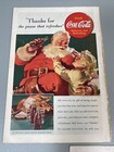 Coke Coca Cola Soda Vintage Print Ad Original Christmas Santa Claus Lot Of 6