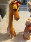 Lot Of 3 Vintage  2  Dakin Dream Pets- 1  Cardinal 1969 Giraffe
