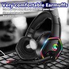 Noise Canceling Headphone Wired Earphone Gaming Headset W  Mic For Ps4 Laptop Pc