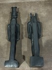 Handcrafted Basalt Egyptian Statues - Anubis And Sobek