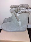 Women Faux Fur And Genuine Suede Snow Winter Boots Womens Size 9