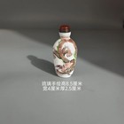 Ancient Chinese Beijing Collection  Pure Hand-painted  Glass  Snuff Bottle