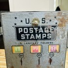 Vintage 1940s    Us Postage Stamp Vending Machine With Replacement Lock