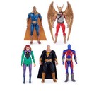 Dc Comics Black Adam Justice Society Toy Set 4    Hawkman  Dr  Fate  Atom Smasher