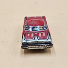 Vintage 1950s Tin Litho Friction Made In Japan Red Car Family