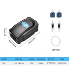 100 Gallon Aquarium Silent Adjustable Air Pump Oxygen 10wfor Fish Tank 40 Inch