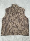 Natural Gear Mens L Camouflage Fleece Hunting Vest Outdoors Hiking Fishing