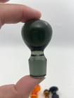 Lot Of 12 Glass Stoppers Rainbow Ruby Amberina Teal Amber Amethyst Double Bubble