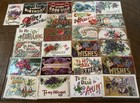 Lot Of 25 Greetings postcards With words to Family sentiments large Letters c369