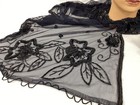 Lisa Vintage Style Sequins Shawl  Cape  Collar Black One Size