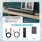 Surround Sound Bar Wireless Subwoofer 4 Speaker System Tv Home Theater   Remote