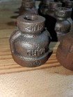 Ward Black Malleable Iron Pipe Fitting  Reducer Coupling  1 2  X 1 8  Npt New 