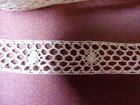 90  Antique Hand Made Bobbin Lace 1900 s off White 7 16  Wide sewing costumes 