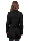 Adar Women Lapel Collar Multi Pocket Buttoned Medical Lab Consultation Coat