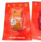 3 Avon Beary Musical Christmas Bear Ornaments Sealed Gift Collection Untested