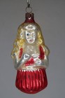 Antique Vintage Blown Glass Goldilocks Girl Figurine Christmas Ornament Germany