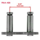 Caltric 420 Chain Master Link For Motorcycle Bike Atv Connecting Link Silver