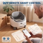 Automatic Self-cleaning Cat Litter Box open Top odor Control  Smart App Control
