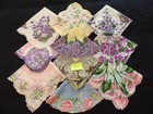 Lot Of 10 Vintage Vgc Spring Floral Quality Hankies  2