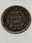 1853 Liberty Seated  Dime No Arrows 10 Cents 