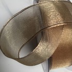 10 Yds 1 Inch Gold Sheer Metallic Organza Ribbon Chiffon Mesh Gift Bouquet  Xmas