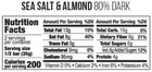Taza Chocolate Stone Ground Organic Dark Bar Sea Salt   Almond 2 5oz Pack Of 4