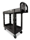 Rubbermaid Commercial Products 2-shelf Utility service Cart  Small  Lipped Sh   