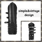 Medieval Viking Leather Arm Gauntlet Knight Leather Bracers Arm Guard Armer C   