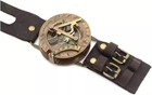 Antique Steampunk Brass Wrist Compass   Sundial Watch - Vintage Style Sundial