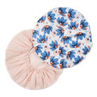 Scunci Prep Reusable Shower Caps  2-count     Pink   Floral Print  Waterproof