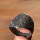 Rare Ancient Viking Silver Color Ring Authentic Antique Artifact Stunning